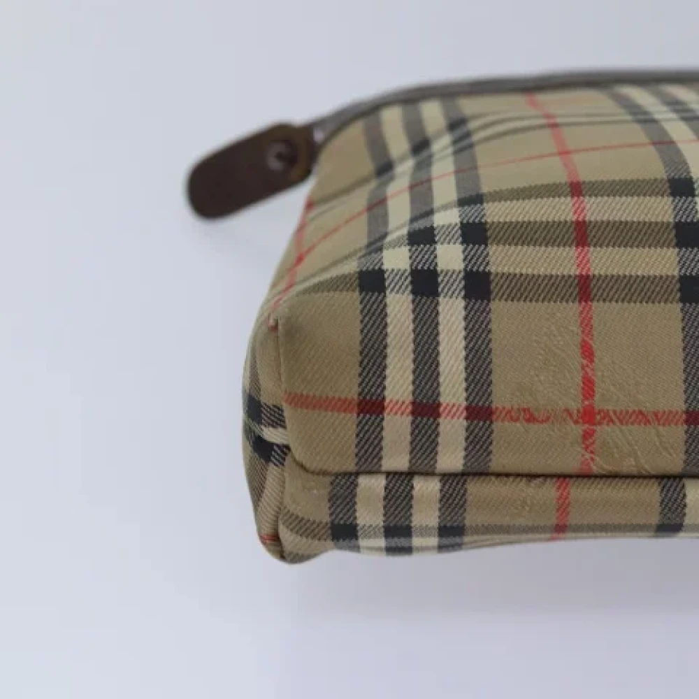 Burberry Vintage Pre-owned Canvas pouches Beige Dames