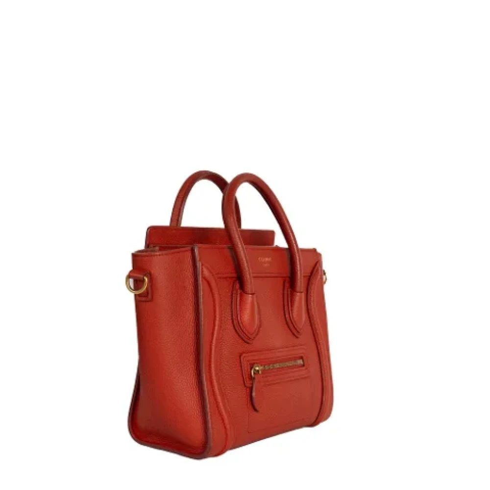 Celine Vintage Pre-owned Leather celine-bags Orange Dames