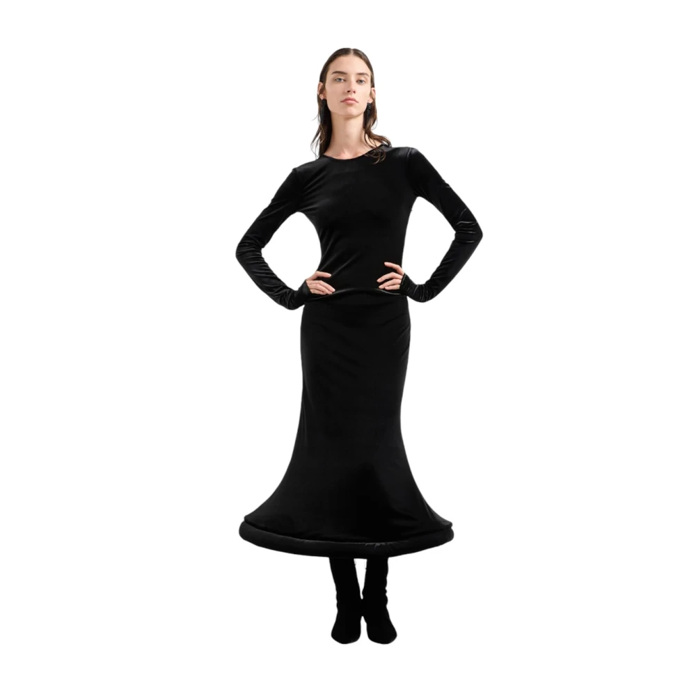 Emporio Armani Elegante Jurk voor Vrouwen Black Dames
