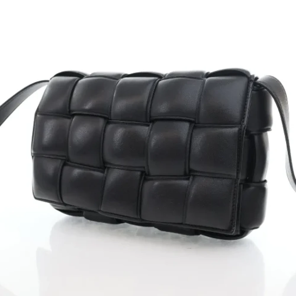 Bottega Veneta Vintage Pre-owned Leather shoulder-bags Black Dames
