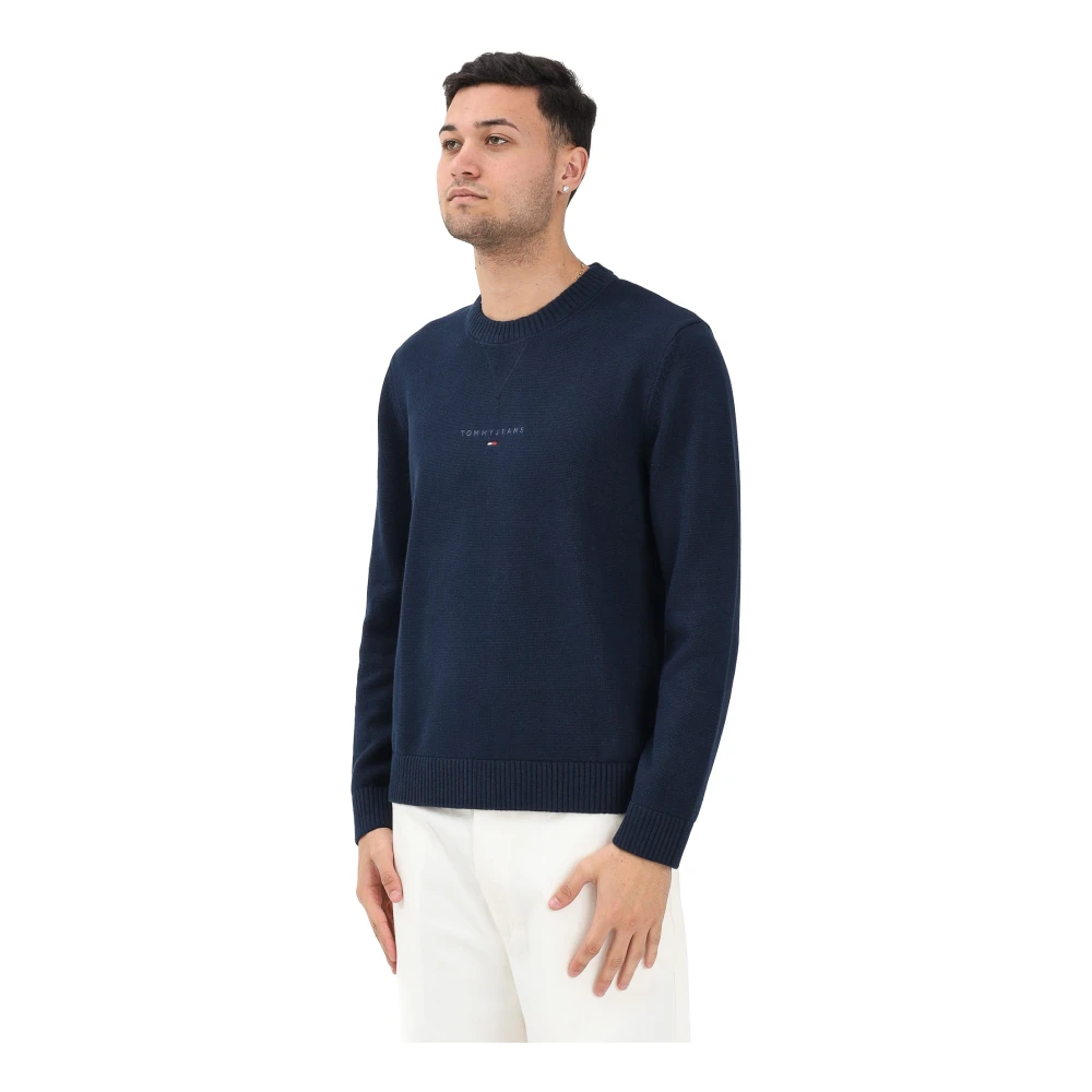 Tommy Jeans Uomo Blu Maglie, L, New,