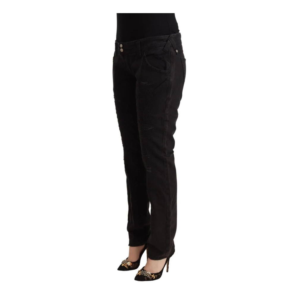 Cycle Versleten Slim Fit Denim Jeans Black Dames