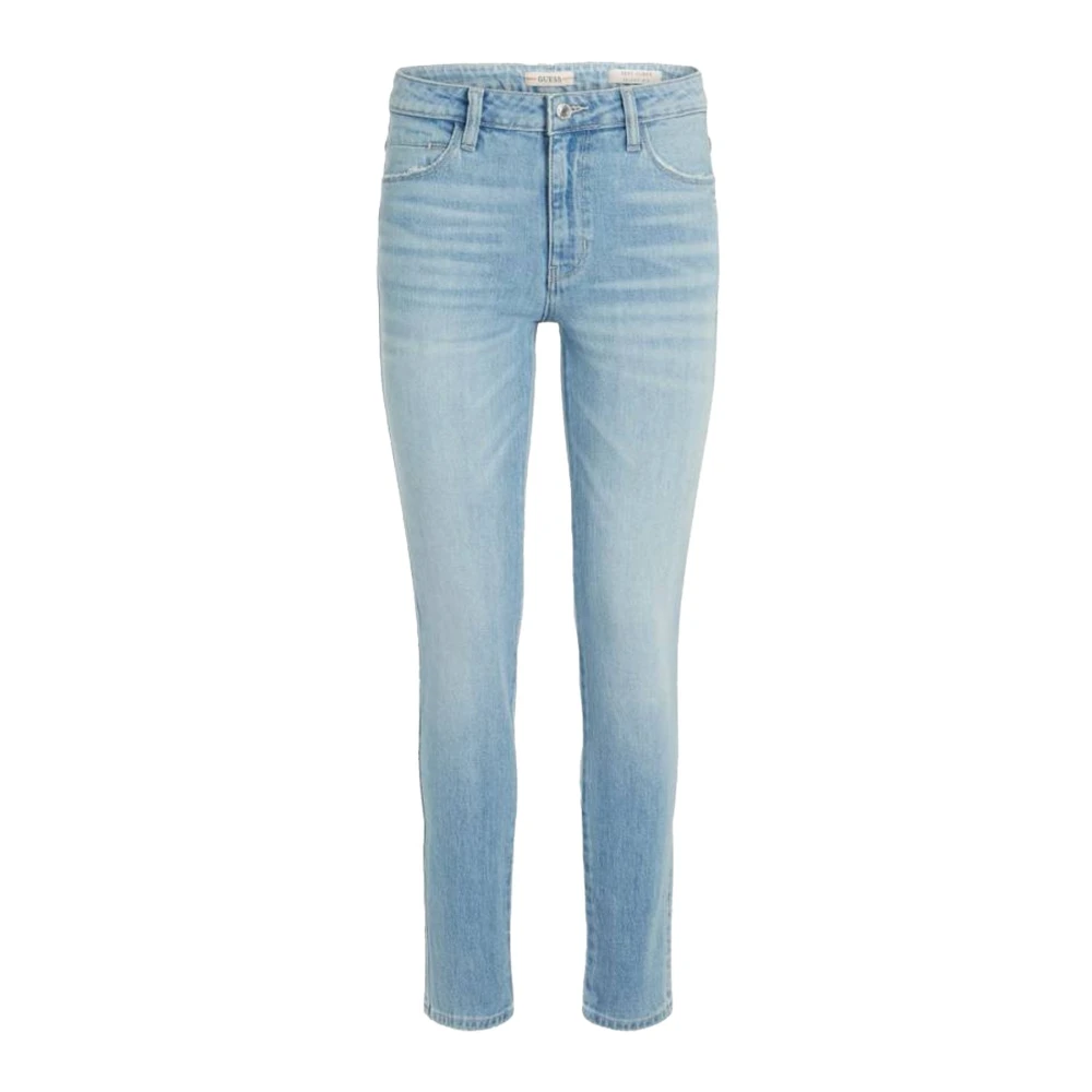Guess Blauwe Denim Tapered Jeans Blue Dames