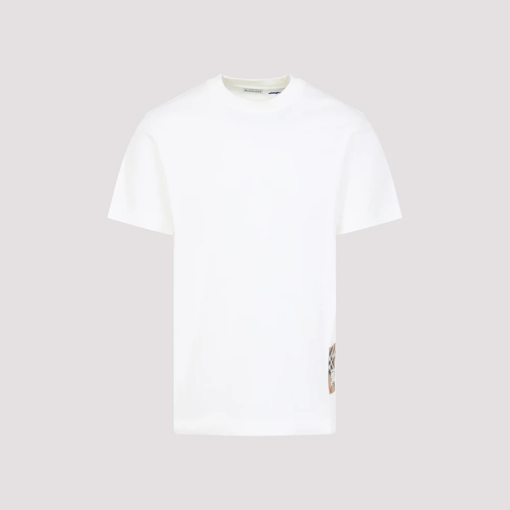 Burberry Krijt T-shirt voor een stijlvolle look White Heren