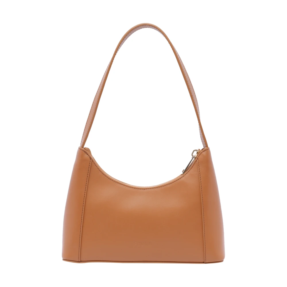 Furla Bruine Schoudertas Brown Dames