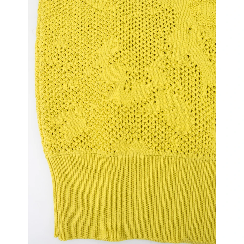 Fabiana Filippi Jacquard Polo Shirt in Fijn Katoen Green Dames