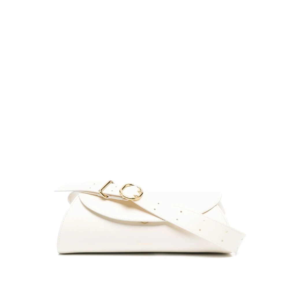 Jil Sander Women's White Shoulder Bags, One Size, Leather Shoulder Bag