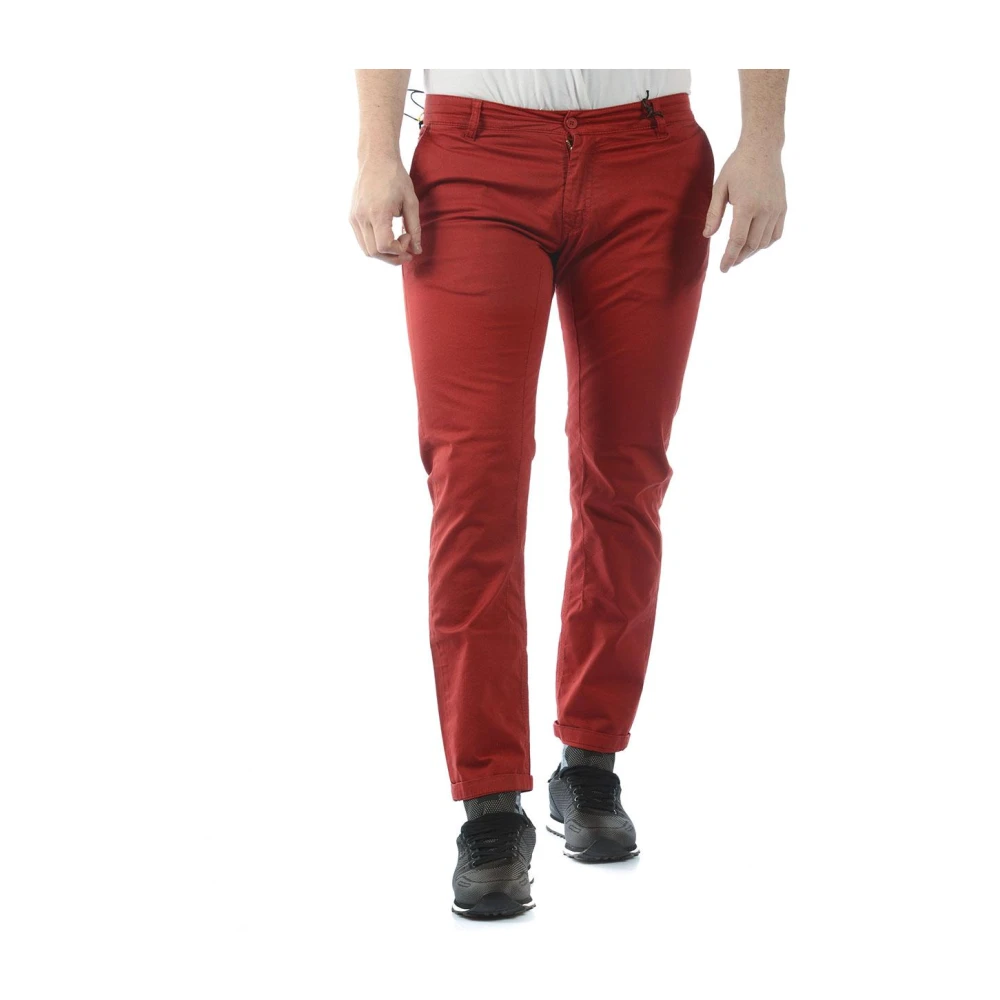 Daniele Alessandrini Men's Red Chinos, W33, Jeans Trouser