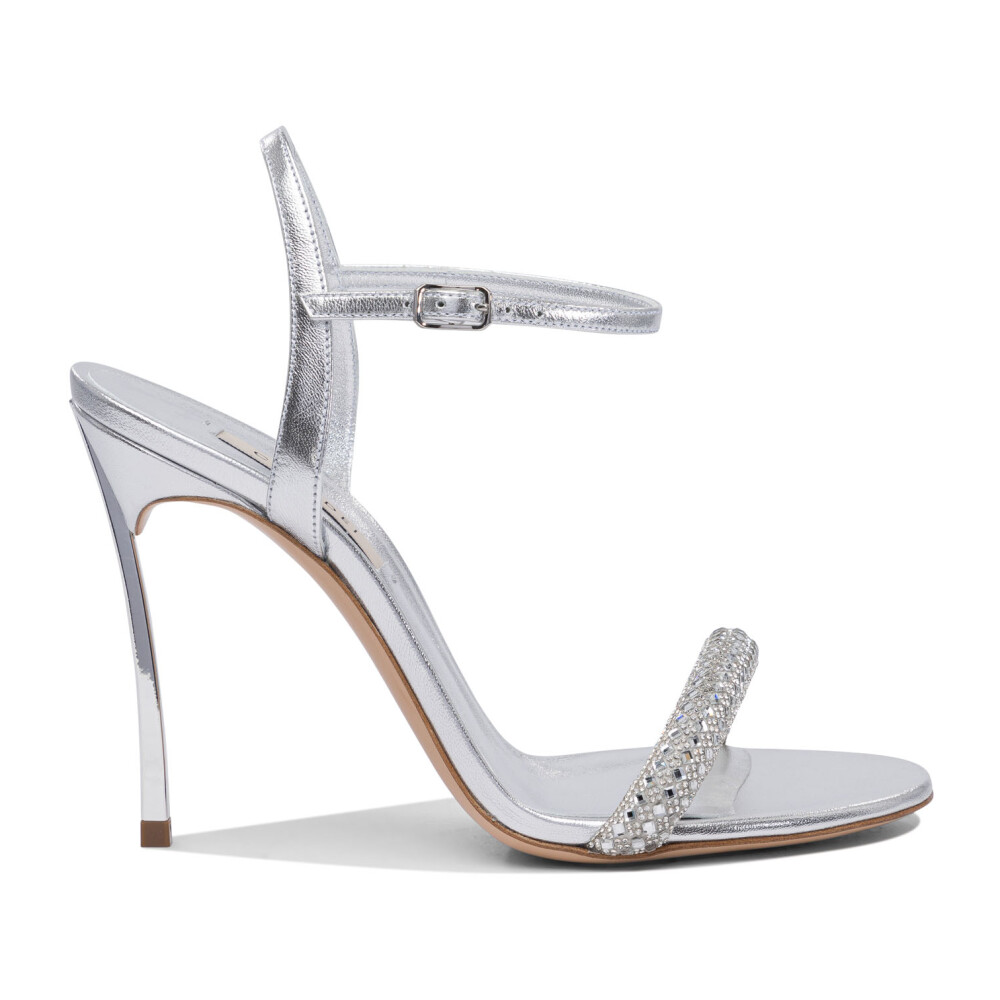 【SALE!!】CASADEI アンクルストラップ サンダル 黒 Casadei レザーアンクルストラップサンダル | ニュートラル
