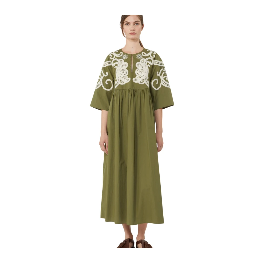 Weekend Max Mara Women's Green Maxi Dresses, 2XS, Wkdtilde Dress