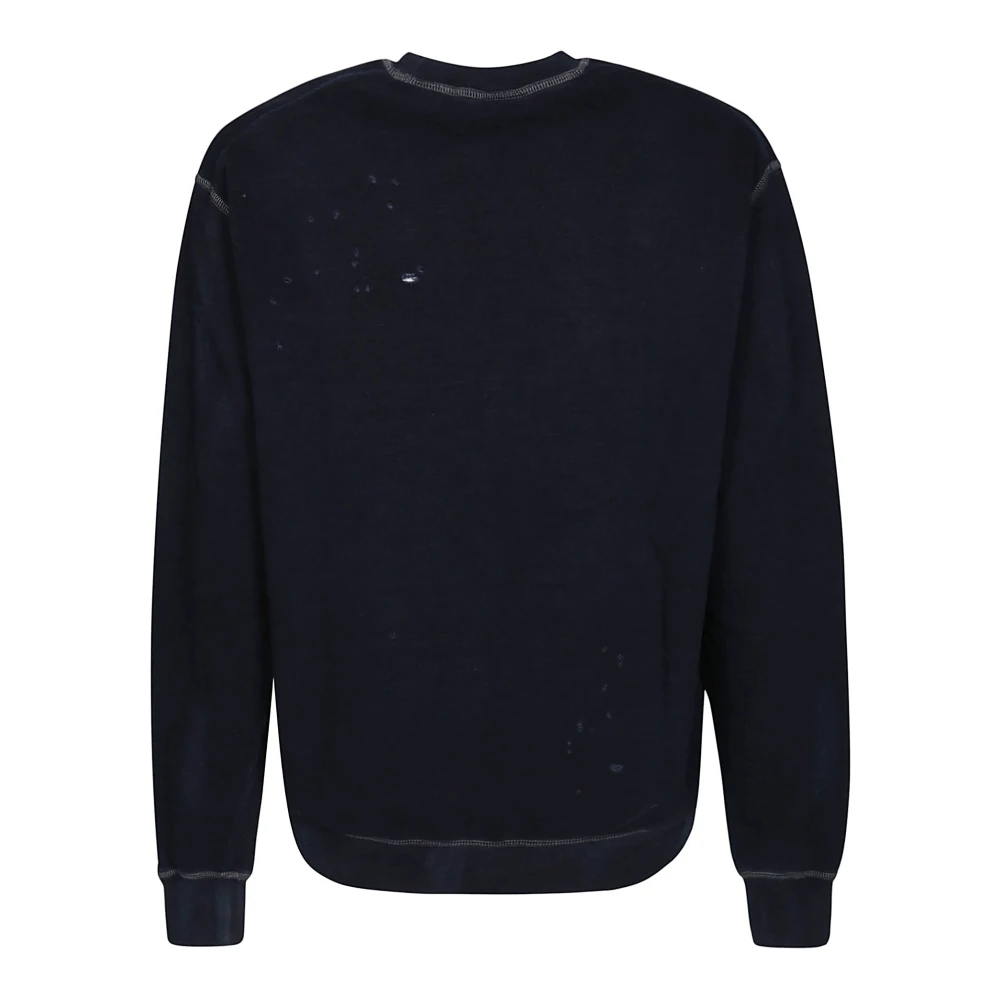 Dsquared2 Cool Fit Logo Sweatshirt Blue Heren