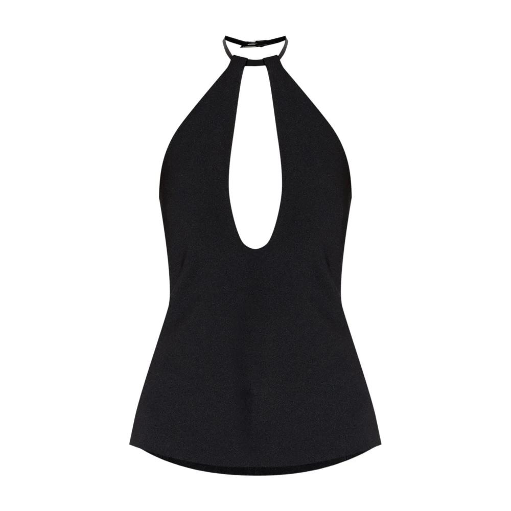 The Attico Zwarte Topwear voor Vrouwen Aw24 Black Dames