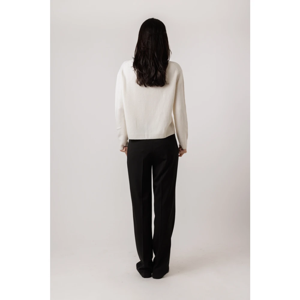 closed Zwarte Geplooide Taps Toelopende Broek Black Dames