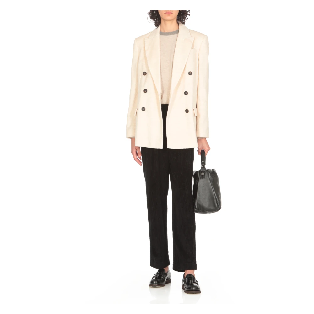 BRUNELLO CUCINELLI Beige Cashmere Diamond Crew Sweater Beige Dames