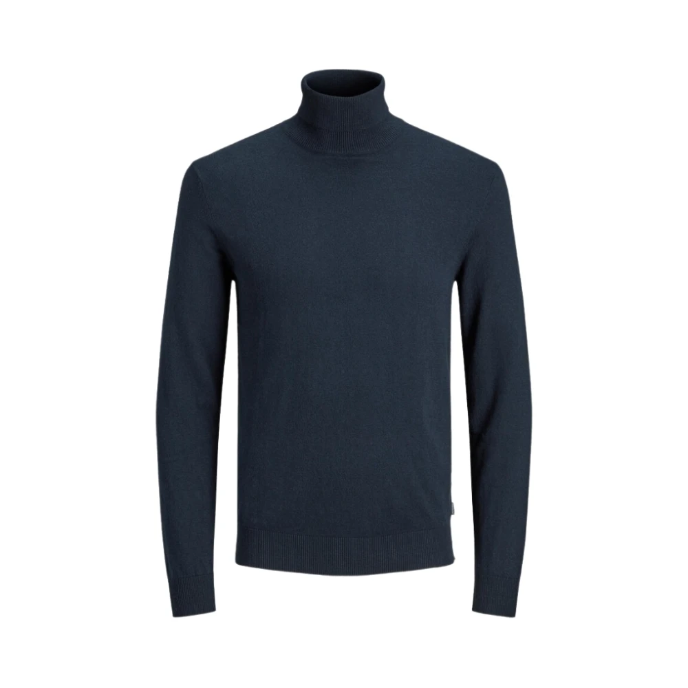 Jack Jones Blue Cotton Turtleneck - IT54 | XXL - Image 4