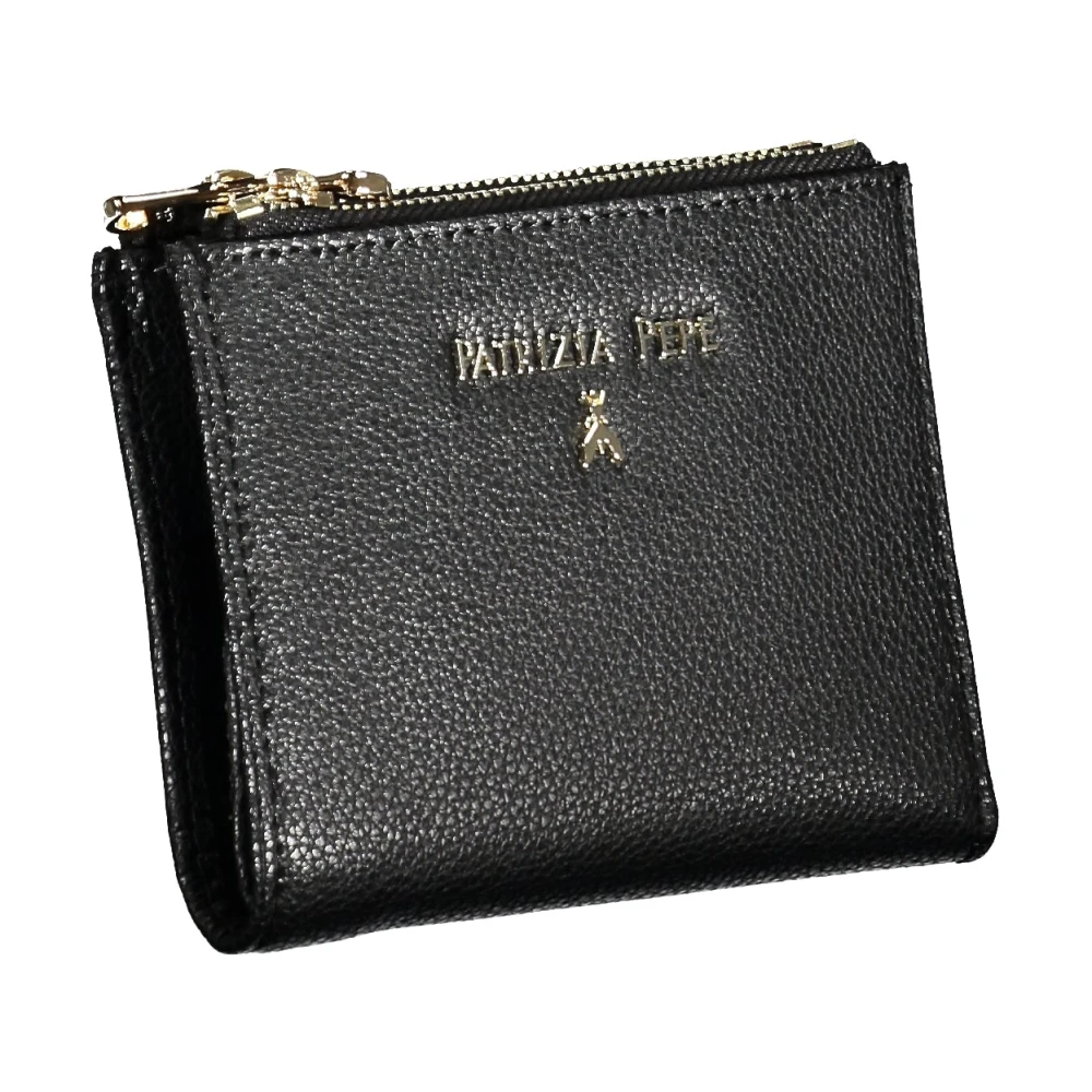 PATRIZIA PEPE Zwarte Damesportemonnee met Ritssluiting Black Heren