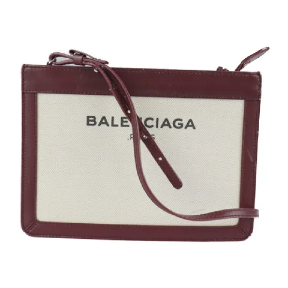 Balenciaga Vintage Pre-owned Fabric balenciaga-bags Beige Dames