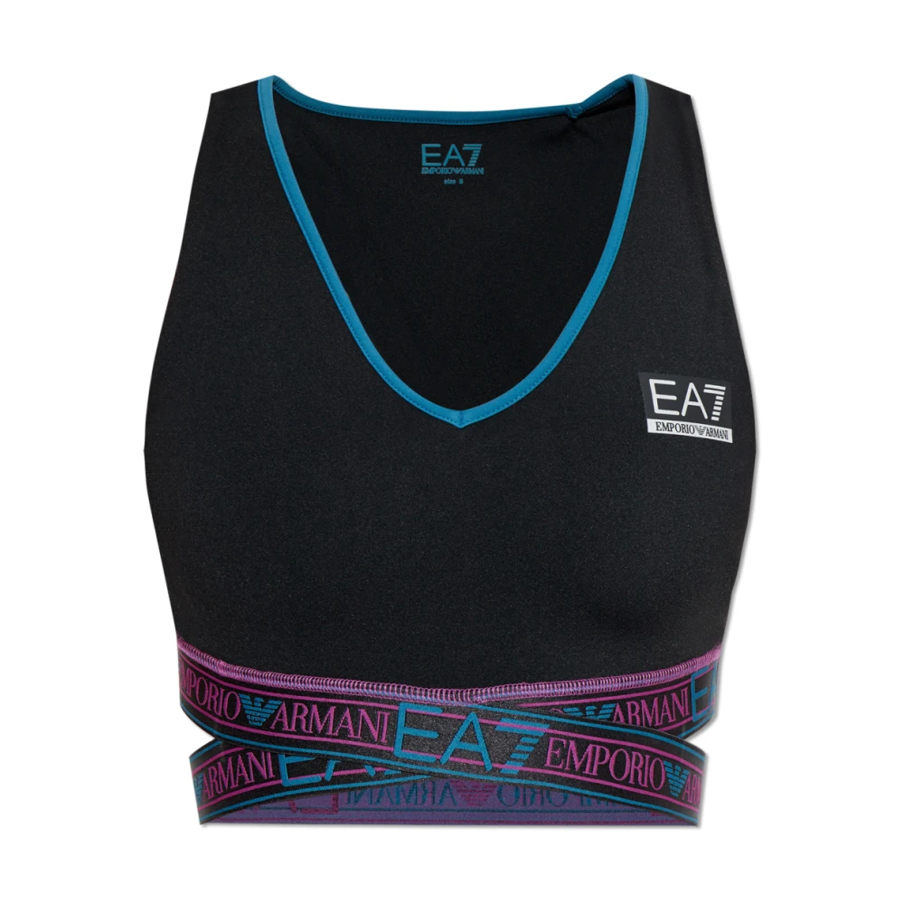 Emporio Armani EA7 Trainings top EA7 Black Dames