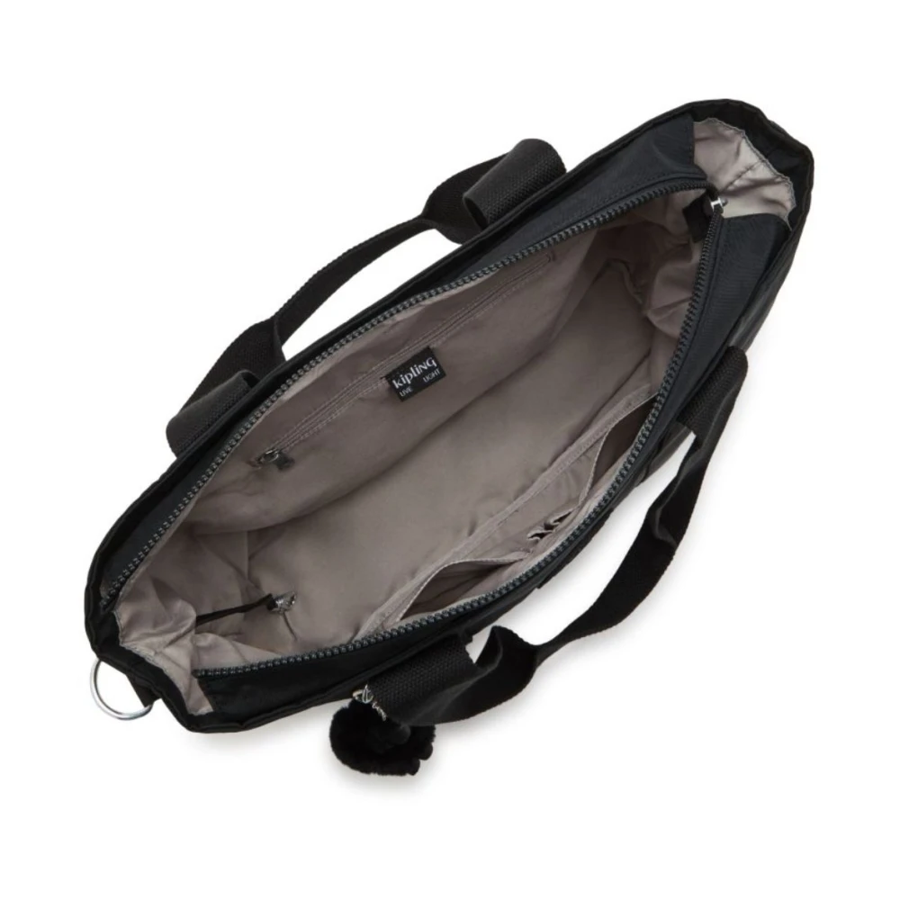 Kipling Lichtgewicht Schoudertas met Meerdere Zakken Black Dames