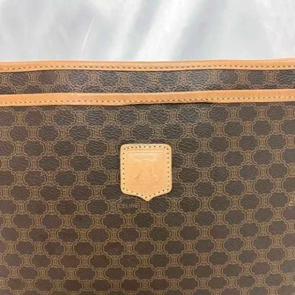 Celine Vintage Pre-owned Canvas clutches Brown Dames