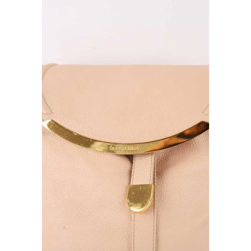 Chloé Pre-owned Leather backpacks Pink Dames