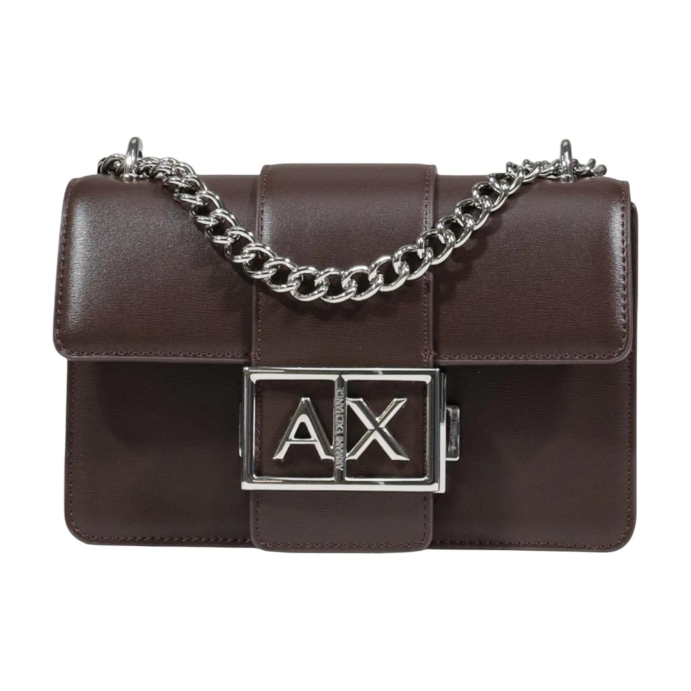 Armani Exchange Vrouw Bruin Tassen Dames, One Size, Polyester, Messenger Bag