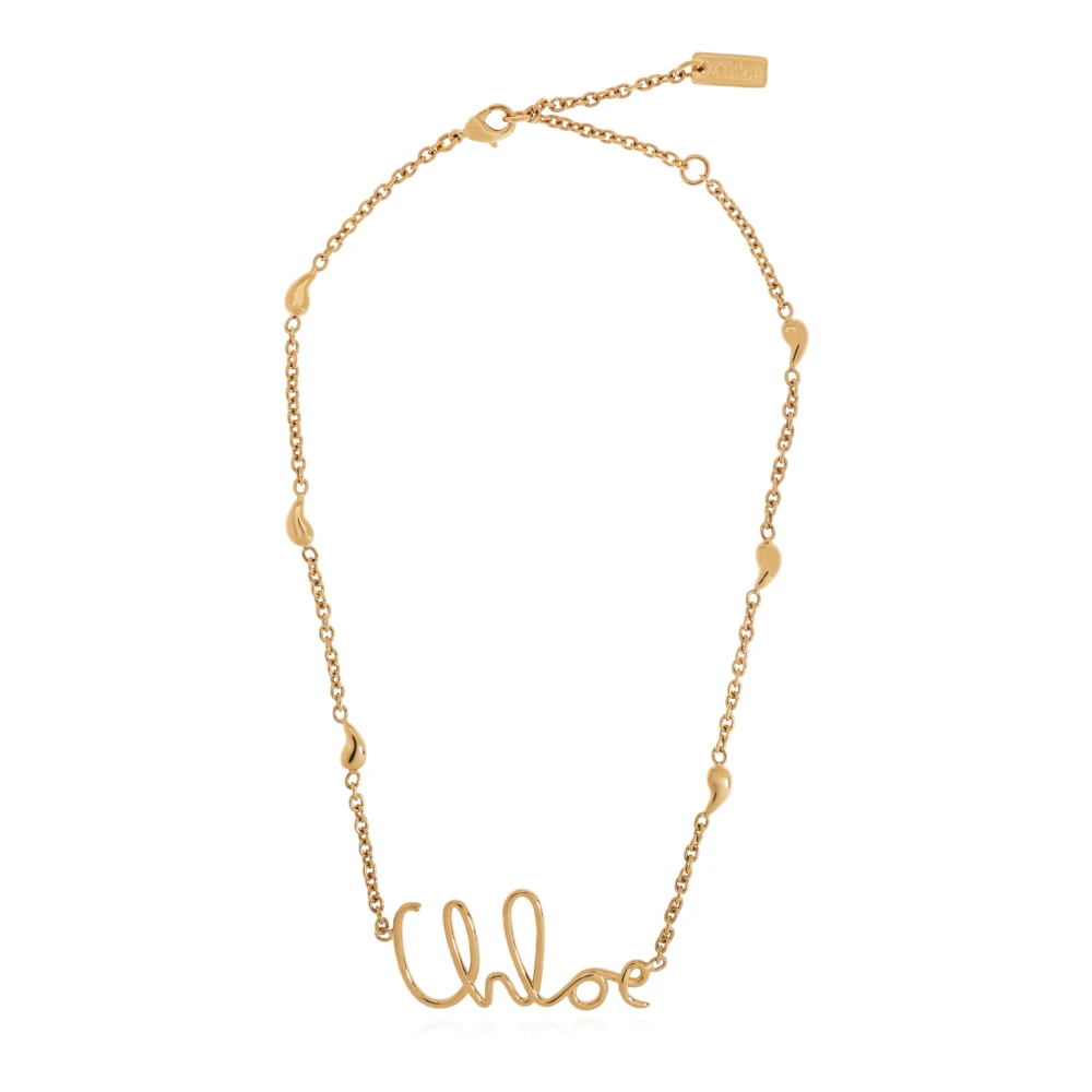 Chloé Women's Yellow Necklaces, One Size, Necklace With Logo