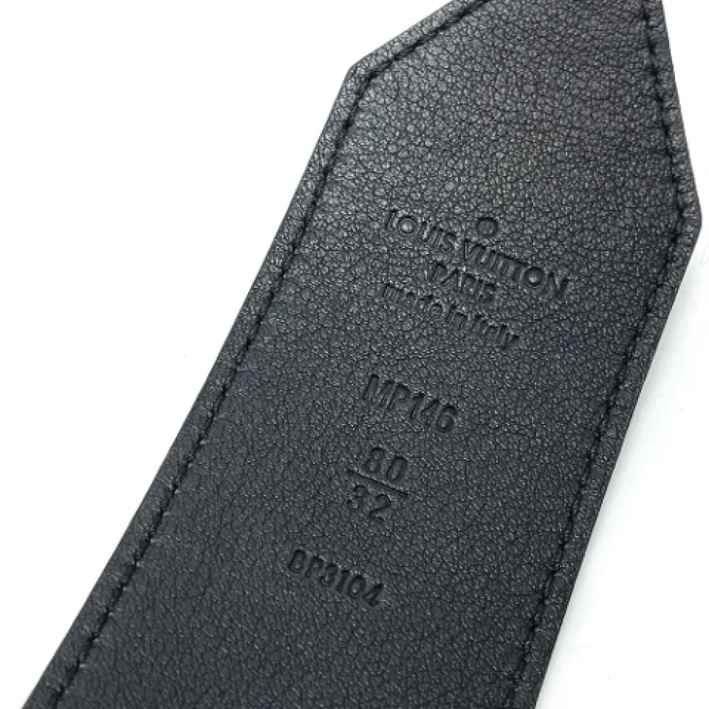 Louis Vuitton Vintage Pre-owned Leather belts Black Dames