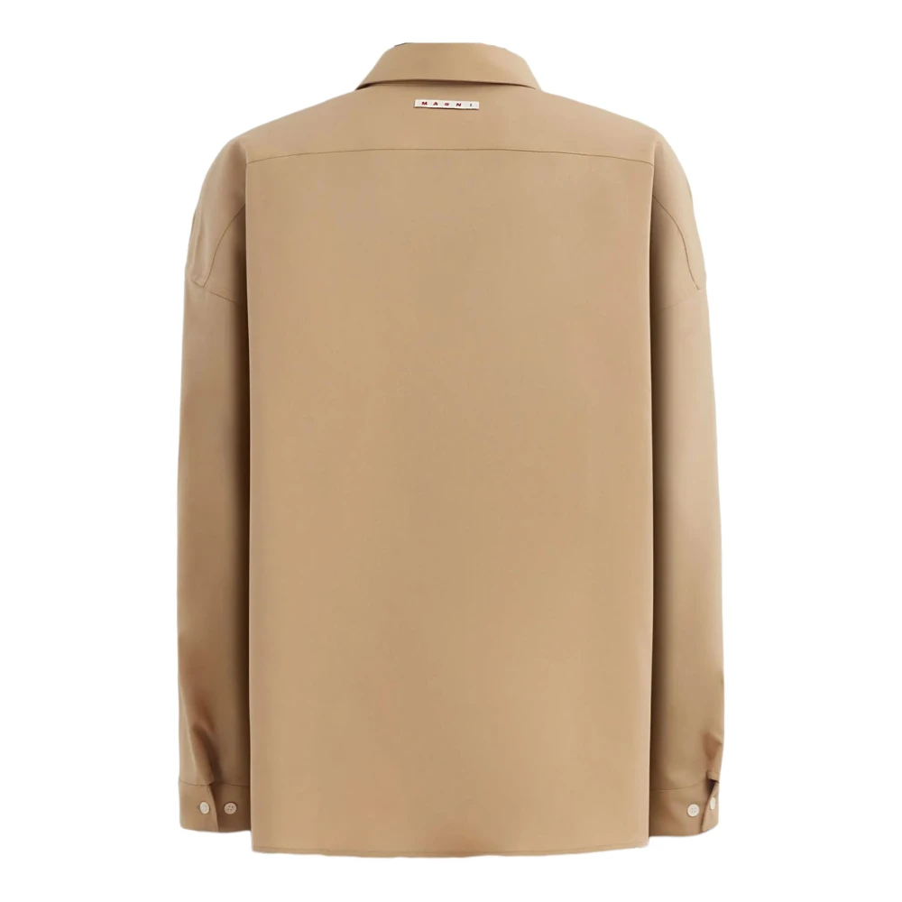 Marni Klassieke Beige Overhemd met Lange Mouwen Beige Heren