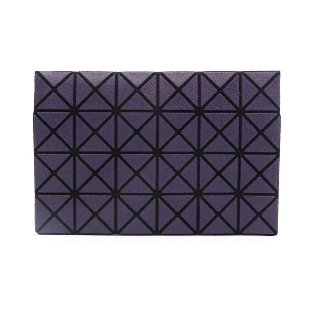 Issey Miyake Paarse Geometrische Panel Portemonnee Purple Heren