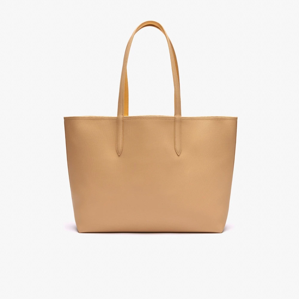 Lacoste Anna Schoudertas in Zwart Yellow Dames