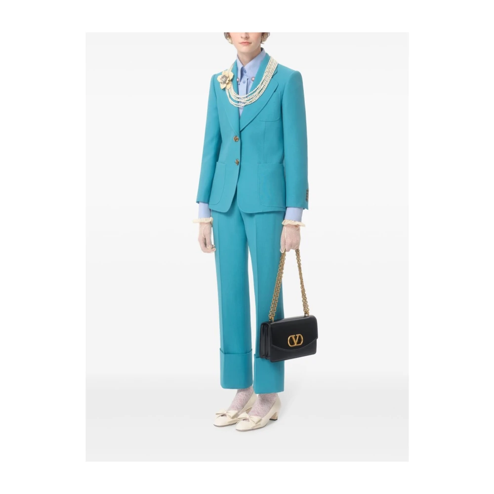 Valentino Garavani Blauwe elegante broek dameskleding Blue Dames