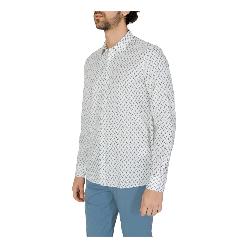 Antony Morato Geometrische Overhemd White Heren