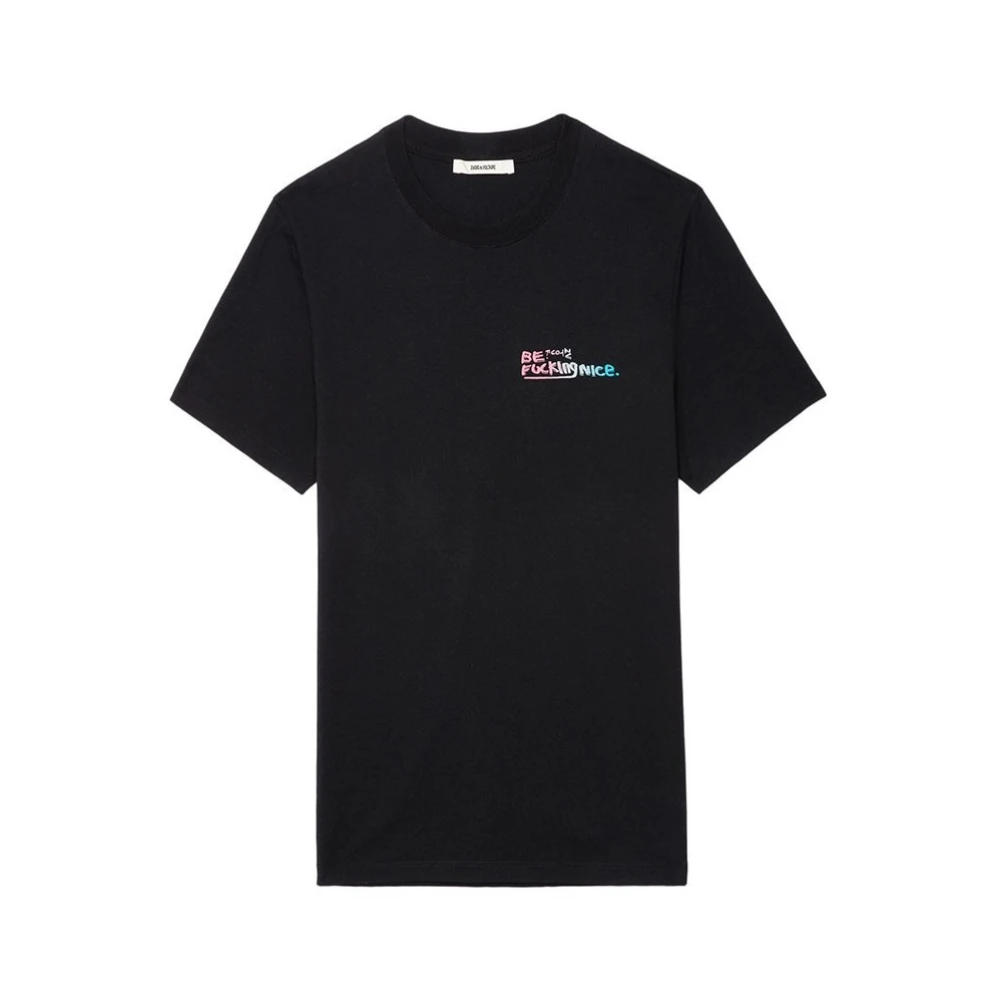 Zadig & Voltaire Bedrukt T-shirt Black Heren
