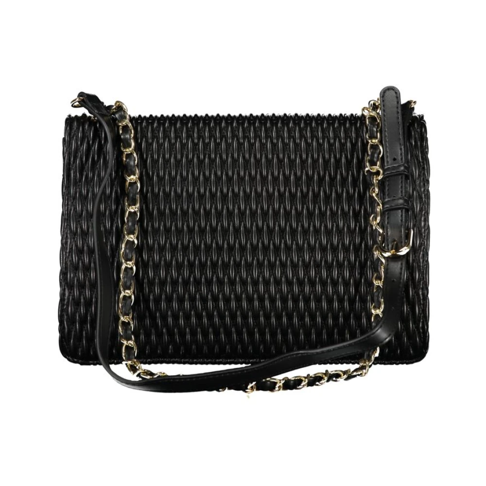 Valentino by Mario Valentino Schoudertas met Ketting in Zwart Polyethyleen Black Dames
