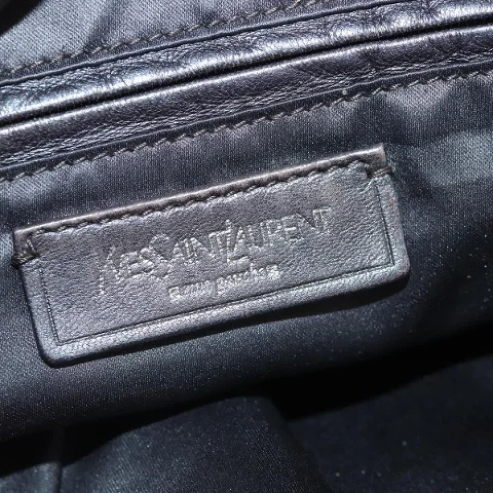 Yves Saint Laurent Vintage Pre-owned Leather handbags Red Dames