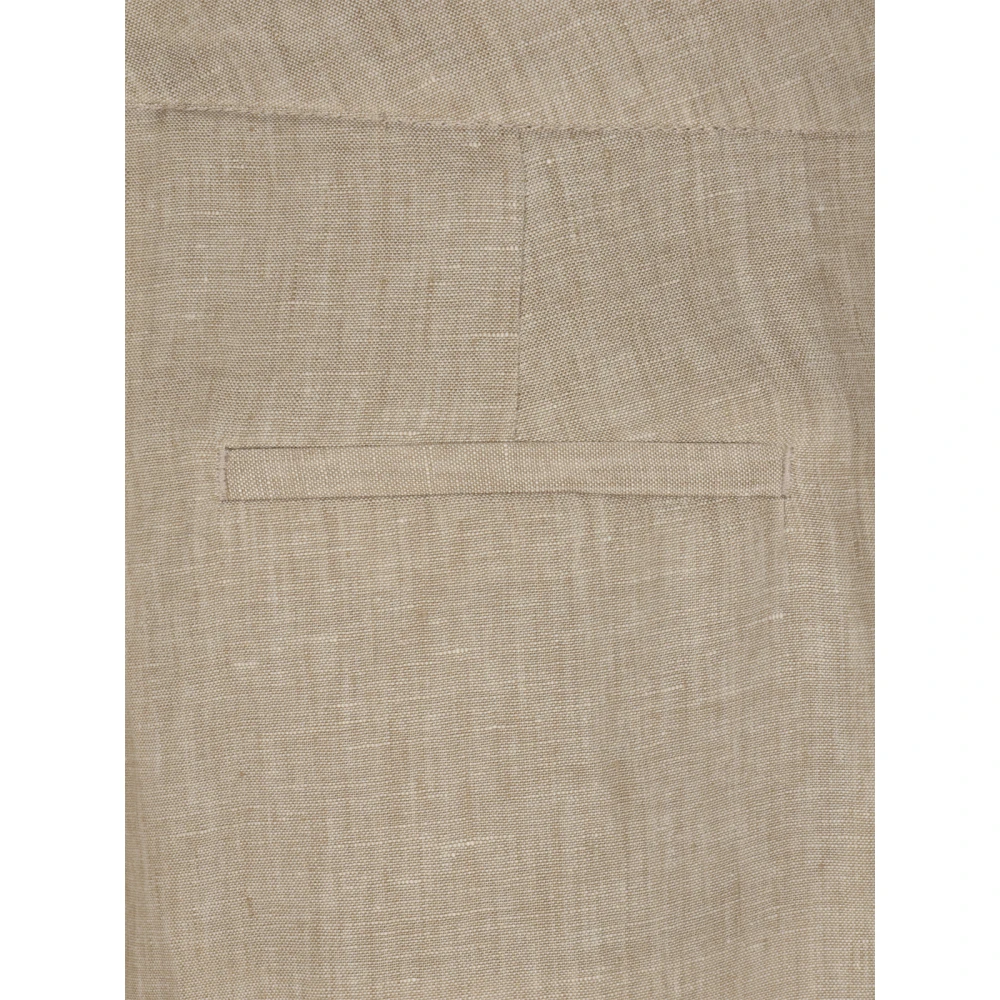 PESERICO Dames Bermuda broek in canvas Beige Dames