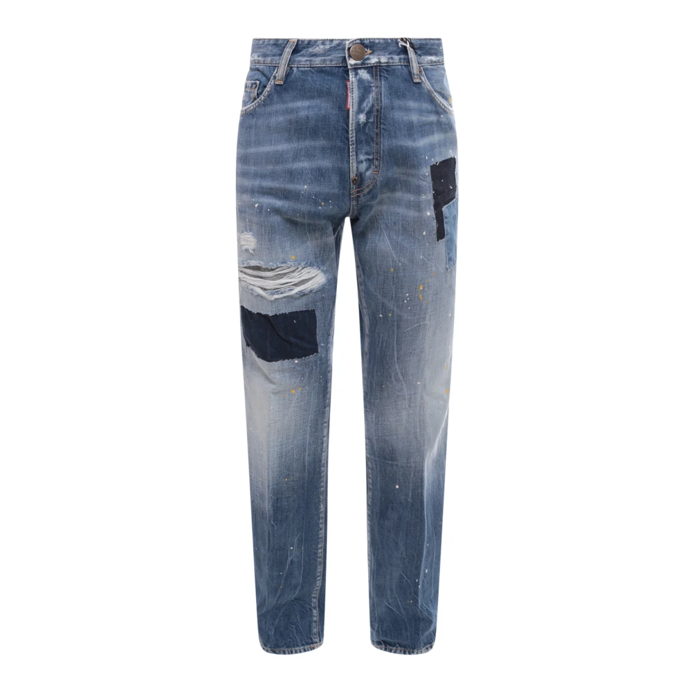 Blå Ripped Denim Jeans - Aw23 Kolleksjon
