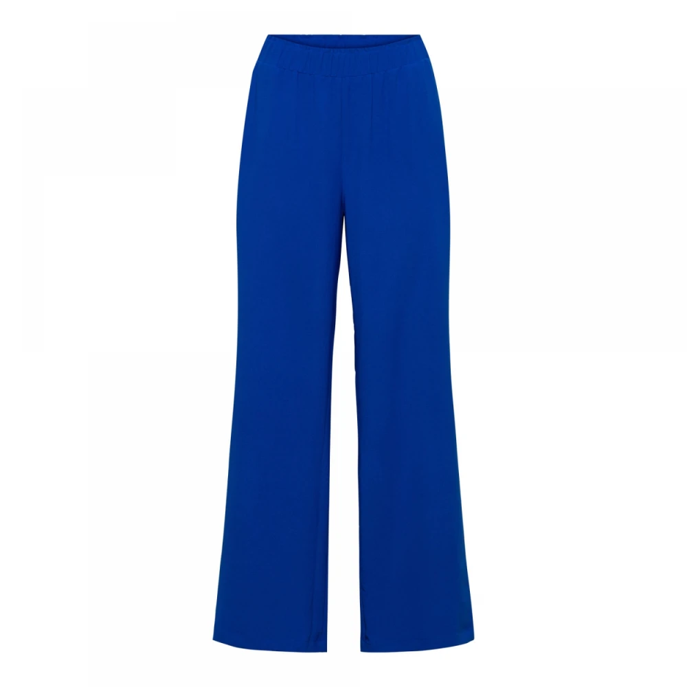 &Co Woman Wijde Pijp Kobalt Broek Blue Dames