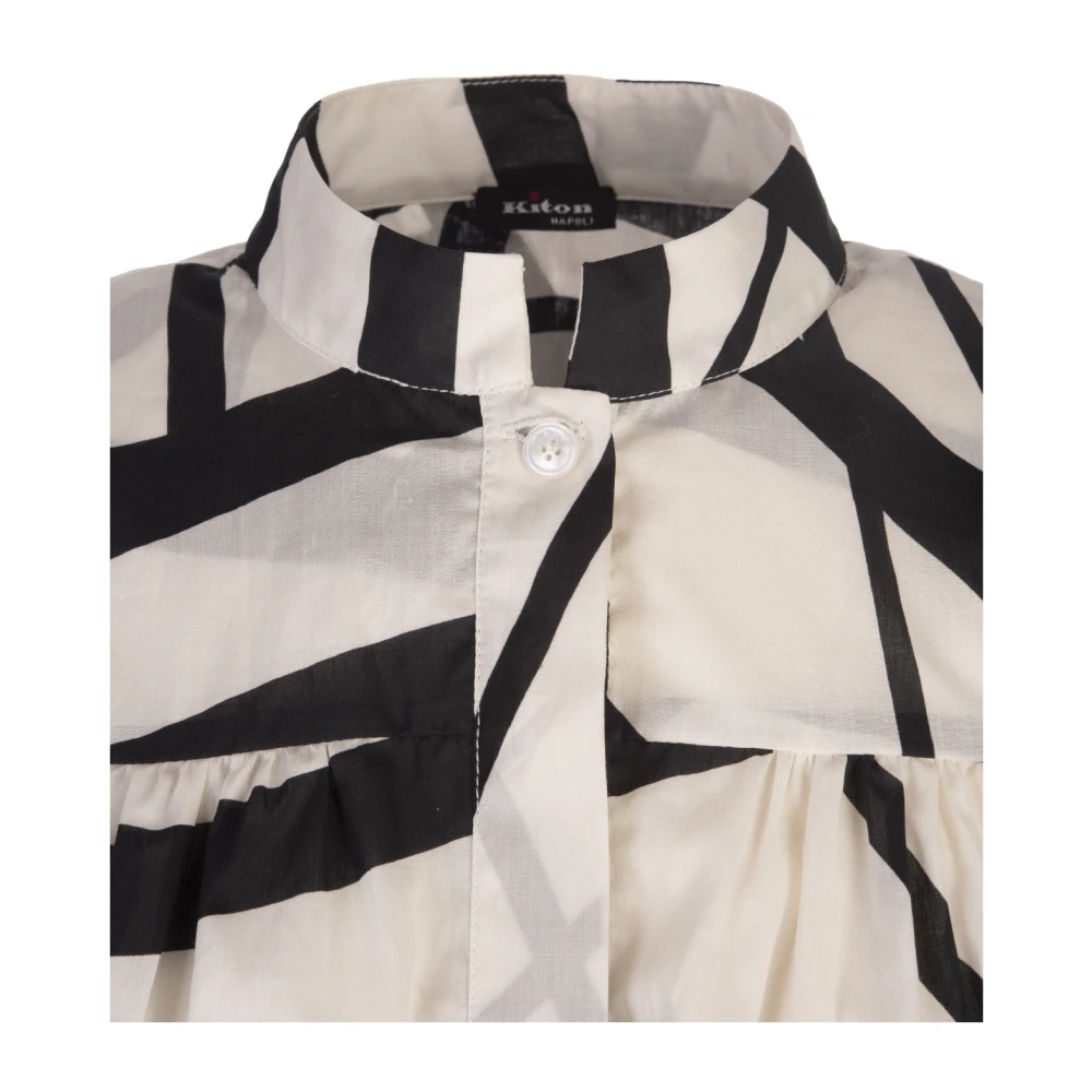 Kiton Witte Katoenen Overhemd White Dames