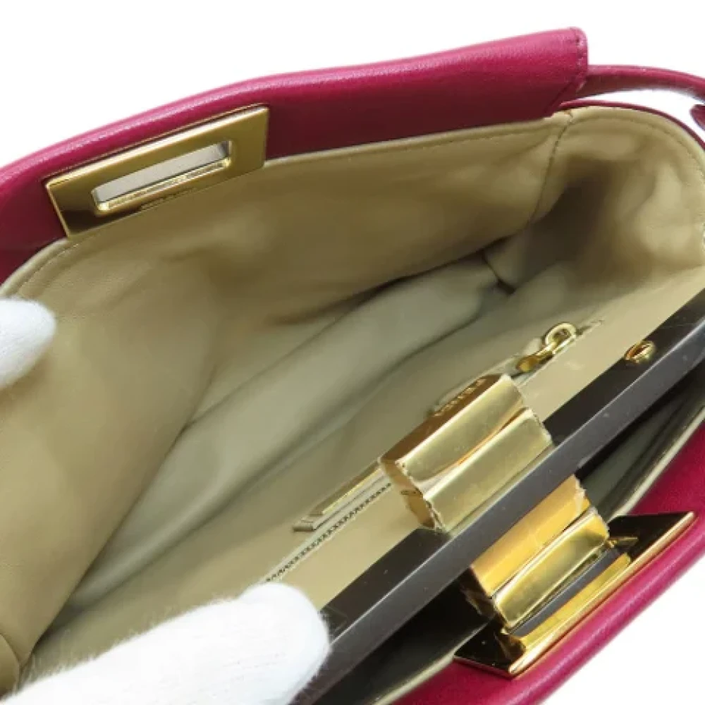 Fendi Vintage Pre-owned Fabric handbags Purple Dames