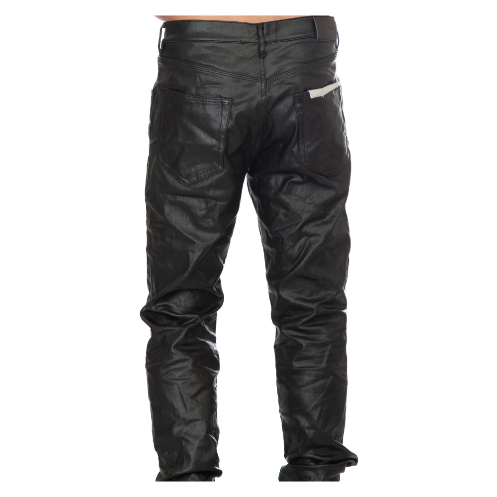 Purple Brand Gecoate broek met patent Black Heren