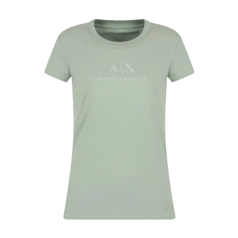Armani Exchange Green T-Shirts, Female, Xs, T-Shirt