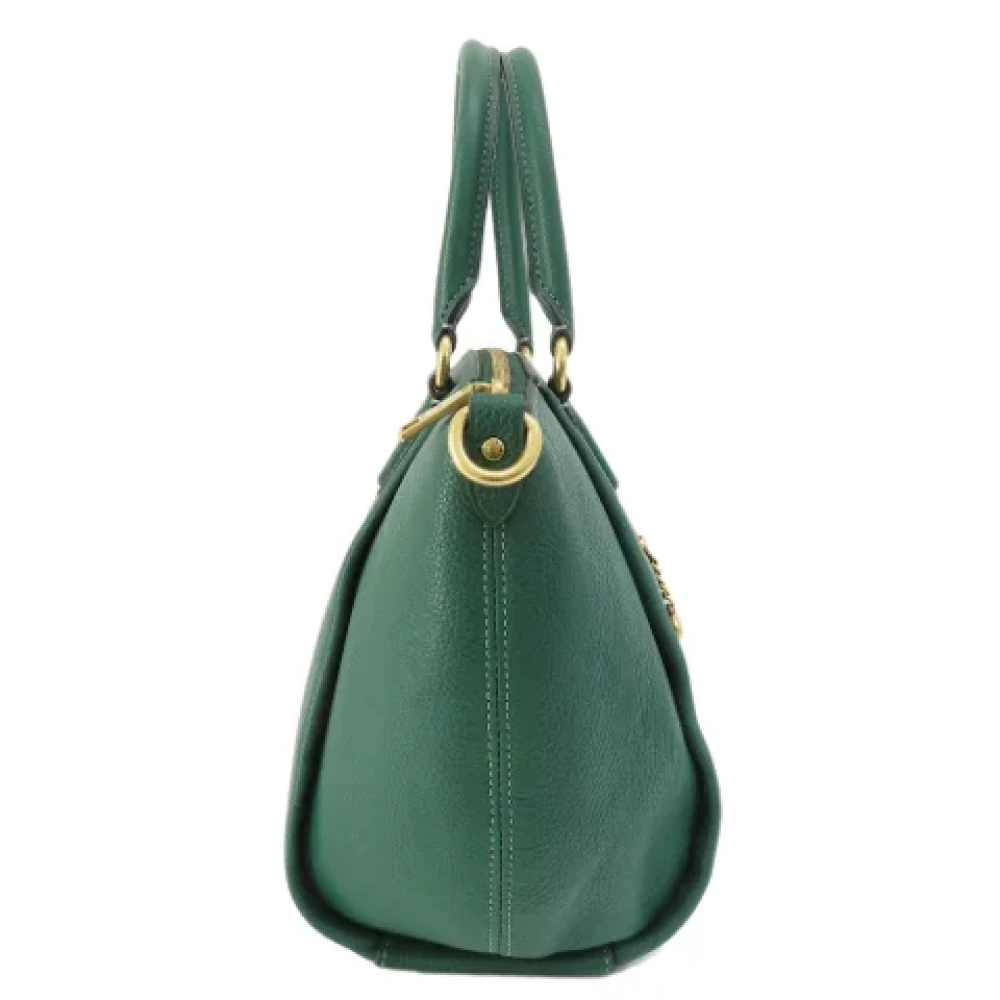 Coach Pre-owned Leather handbags Green Dames