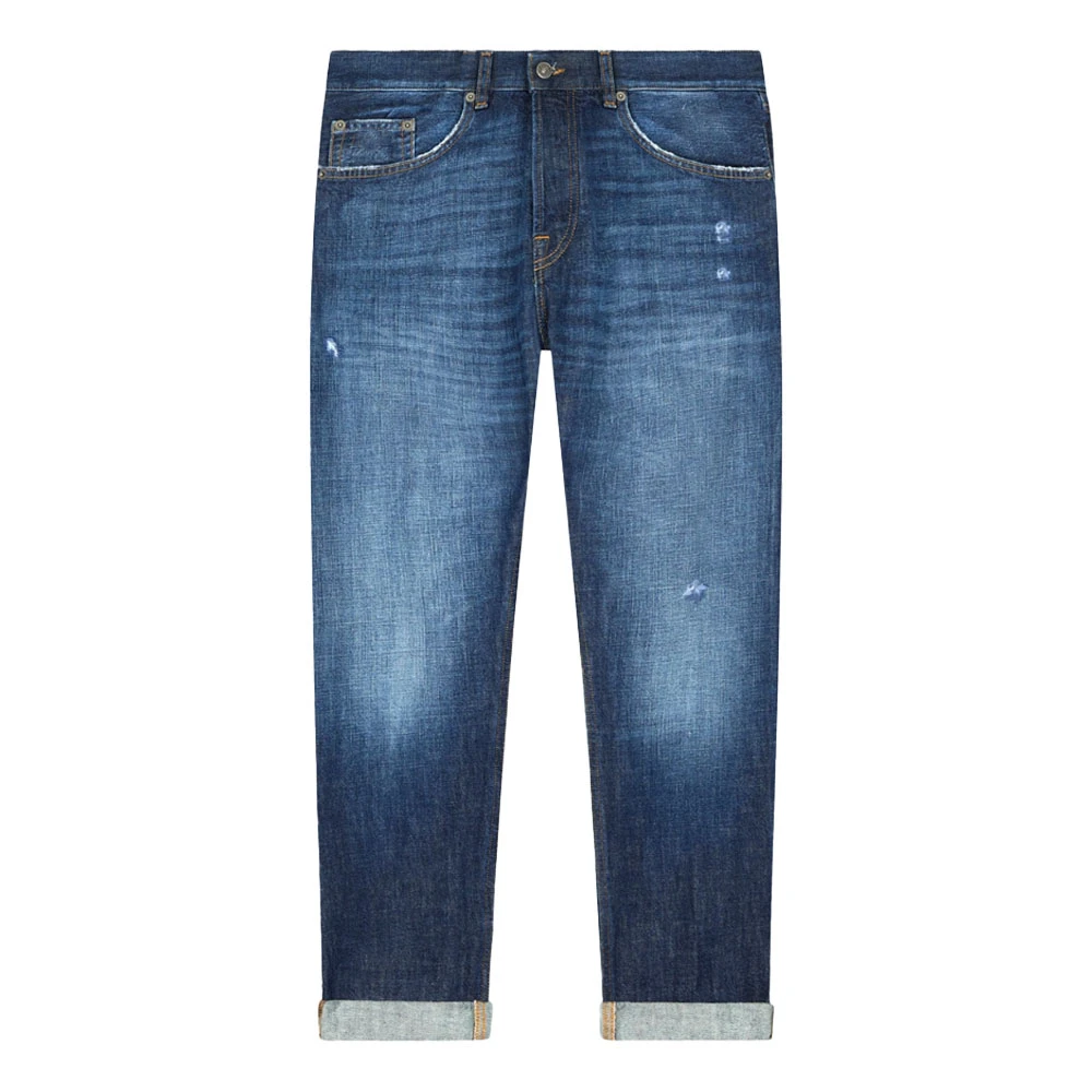 Dondup Icon Jeans NorHeren Pasvorm Gemaakt in Italië Blue Heren