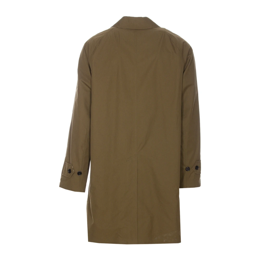 Burberry Groene Furrow Jas met Frontale Knopen Green Heren