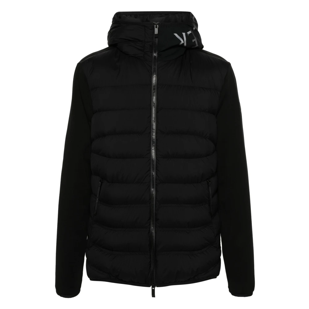 Moncler Hoodie met logopatch Black Heren