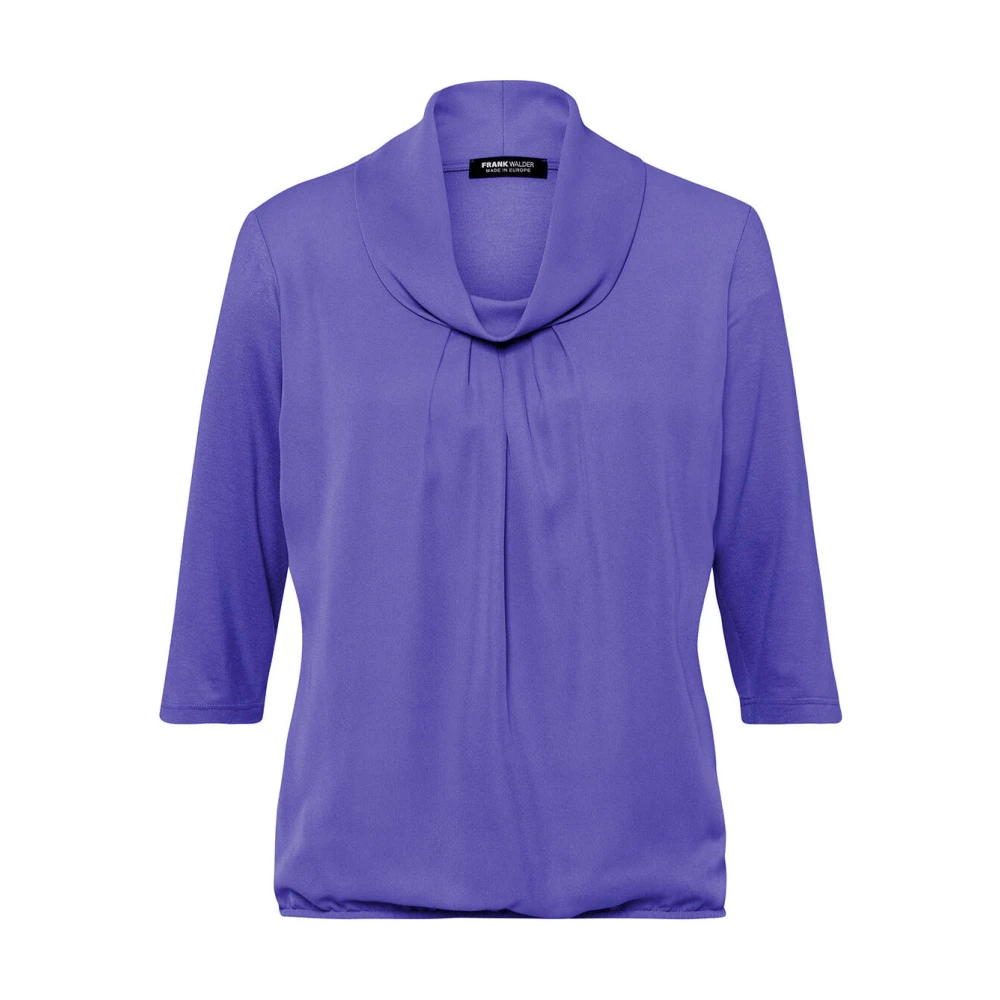 Frank Walder Lange Mouw Blouse Shirt Purple Dames
