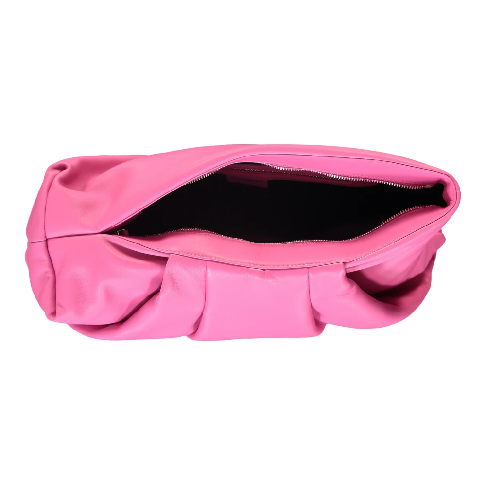 Ambush Luxe Leren Clutch Pink Dames