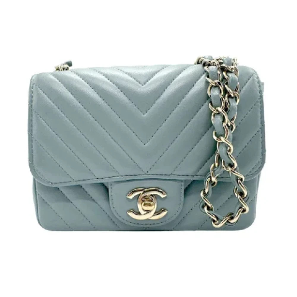 Chanel Vintage Pre-owned Fabric chanel-bags Blue Dames